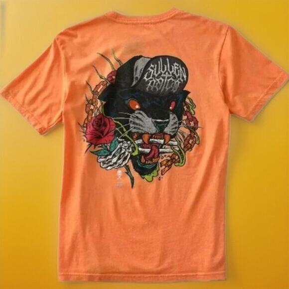 sullen Other - SULLEN CLOTHING DEATHLESS PANTHER TATTOO ART STANDARD T-SHIRT Small NWT A121